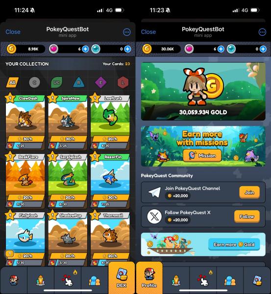 'PokeyQuest' Is a Slick Telegram Tap-to-Earn Game, But Nintendo's Lawyers Might Not Love It