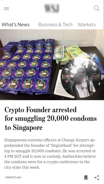 No, a crypto CEO wasn’t arrested for smuggling 20,000 condoms