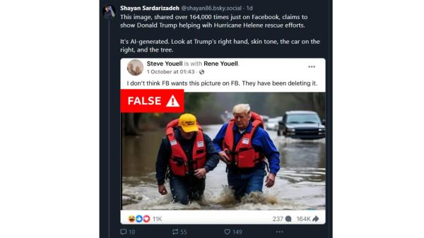 AI Deep Fakes and 'Weaponized Weather' Misinformation Target Hurricane Victims