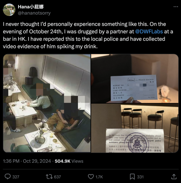 DWF Labs partner allegedly caught trying to drug job applicant