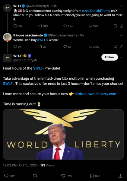 Crypto phishing scammers target investors chasing Trump-backed WLFI tokens Crypto phishing scammers target investors chasing Trump-backed WLFI tokens