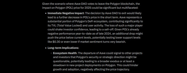 AI predicts Polygon price as Aave threats to leave the blockchain AI predicts Polygon price as Aave threats to leave the blockchain