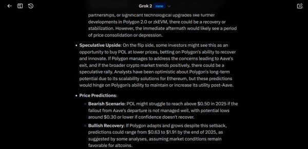 AI predicts Polygon price as Aave threats to leave the blockchain AI predicts Polygon price as Aave threats to leave the blockchain