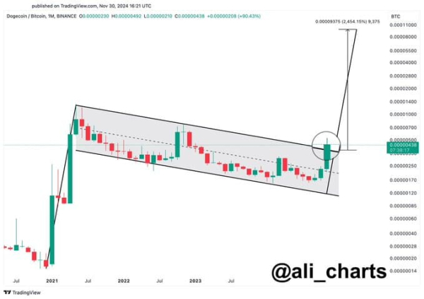 Dogecoin is now in a ‘vigorous and rapid’ growth zone, according to analyst