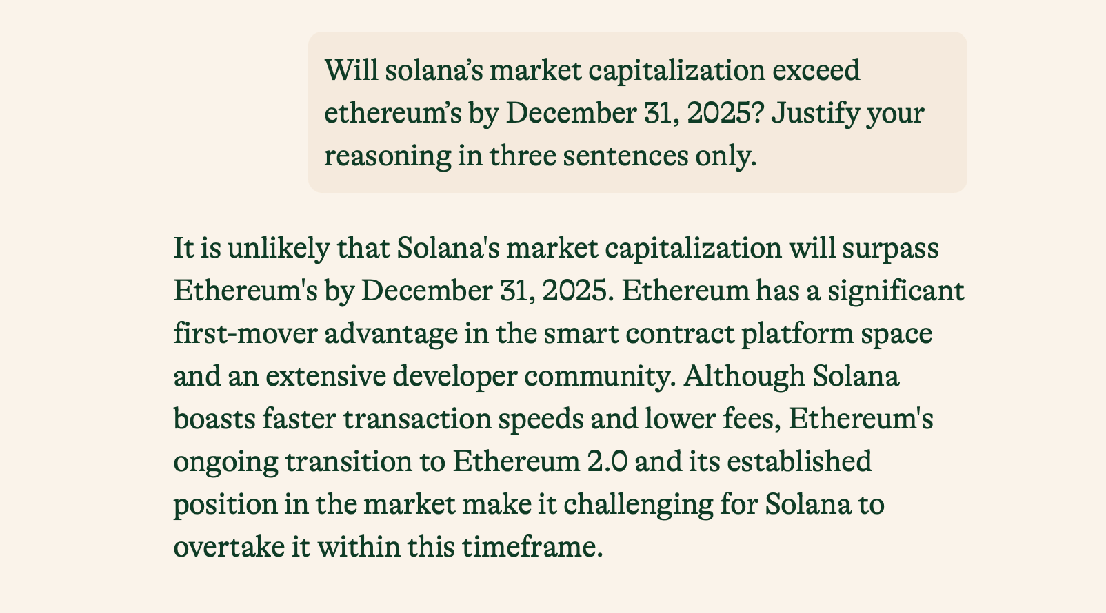 Crypto Showdown: Solana vs. Ethereum – What 11 AI Chatbots Predict for 2025 Crypto Showdown: Solana vs. Ethereum – What 11 AI Chatbots Predict for 2025