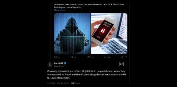 ZachXBT Highlights UK’s Cybercrime Challenges Amid Hacking Surge
