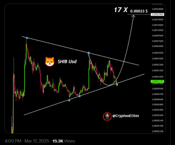 Here’s Why Shiba Inu (SHIB) Price Could Rally 17X