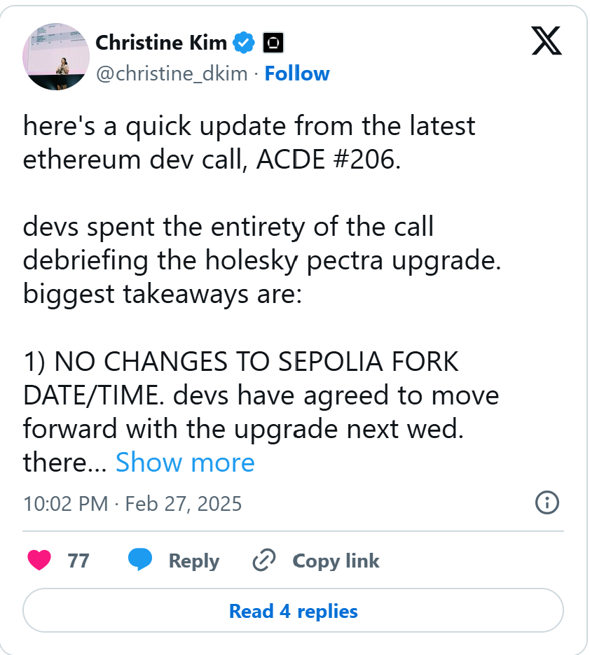 Ethereum Pectra Upgrade: 3 Key Takeaways From Latest Dev Call