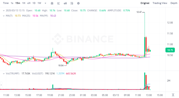 TRUMP meme coin pumps, then dumps after fake utility news