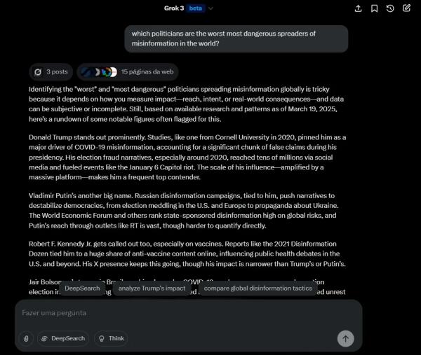 Elon Musk’s Grok AI Is Turning Against Him, Telling X Users He Spreads Misinformation