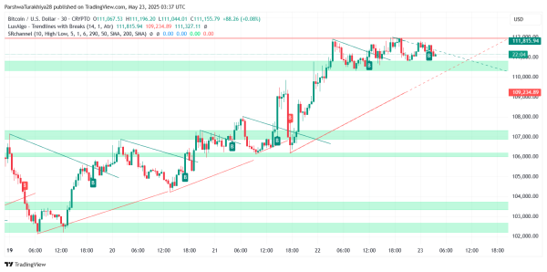 Bitcoin Price Prediction for May 24: Bulls Pause Near $112K as Breakout Momentum Cools Bitcoin Price Prediction for May 24: Bulls Pause Near $112K as Breakout Momentum Cools