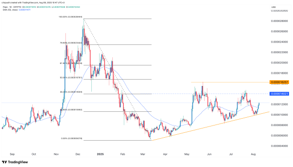 Pepe price rises as whale accumulation jumps amid ETH boom