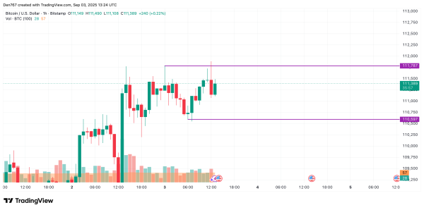 Bitcoin (BTC) Price Prediction for September 3