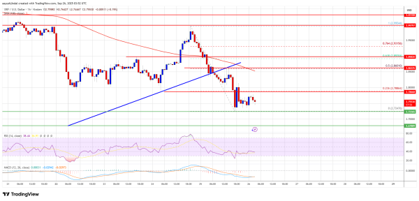 XRP Price Faces Pressure – Another Dip Raises Concerns Of Extended Decline