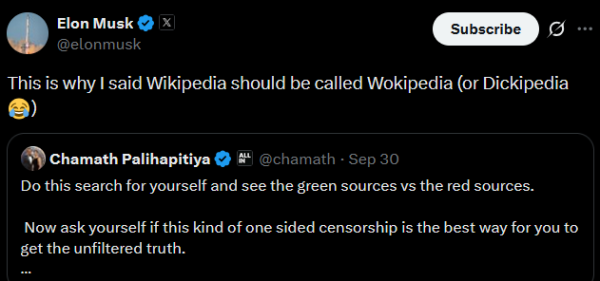 Elon Musk’s answer to ‘falsehoods’ —Grokipedia is out in 2 weeks