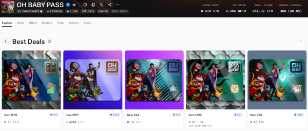 OhBaby Games NFT Mint Offers GameFi Bulls a Glimmer of Hope OhBaby Games NFT Mint Offers GameFi Bulls a Glimmer of Hope