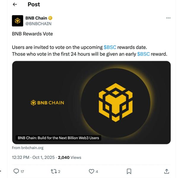 BNB Chain X Account 'May Have Been Compromised,' Says Binance Founder