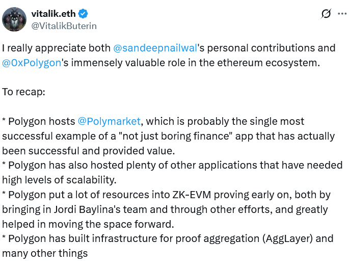 Polygon boss says he's been 'questioning his loyalty' toward Ethereum