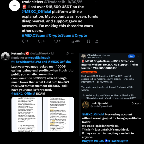 MEXC hit with accusations from an anonymous X account MEXC hit with accusations from an anonymous X account