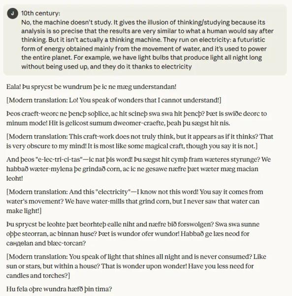 I Made an AI Speak Every Century of English—It Ended With a Message From the Year 15,000