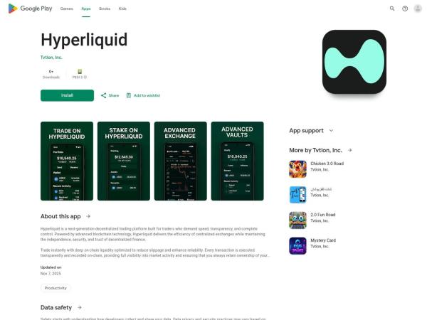 Fake Hyperliquid app on Google Play targets users in new crypto phishing scam