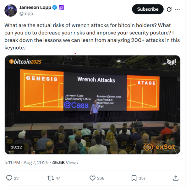 Can panic wallets stop a wrench? Why crypto’s next security debate is physical