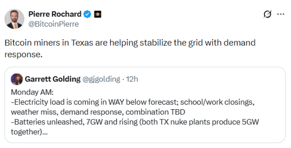 Bitcoin hashrate briefly drops to mid-2025 levels amid US winter storm