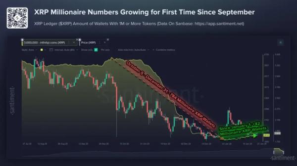 XRP Millionaire Wallets Rise for the First Time Since 2025, Will Price Follow? XRP Millionaire Wallets Rise for the First Time Since 2025, Will Price Follow?