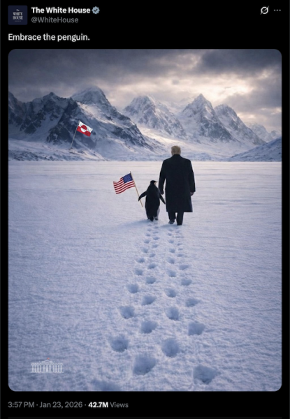 PENGUIN memecoin surges 564% following White House social media post