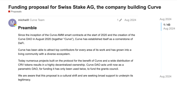 Curve Finance founder says disagreement within a DAO is a healthy sign