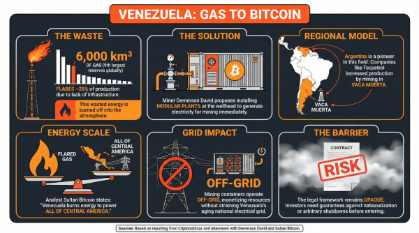 Analysts: Venezuela's Oil Industry Resurgence May Precede a Flared-Gas Bitcoin Mining Boom