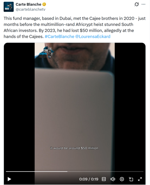 Africrypt founders back in South Africa years after platform collapse: Report Africrypt founders back in South Africa years after platform collapse: Report