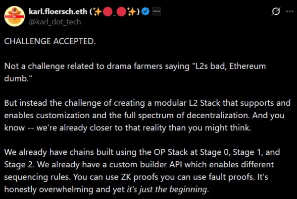 Arbitrum, Optimism and Base weigh in after Vitalik questions L2 scaling model