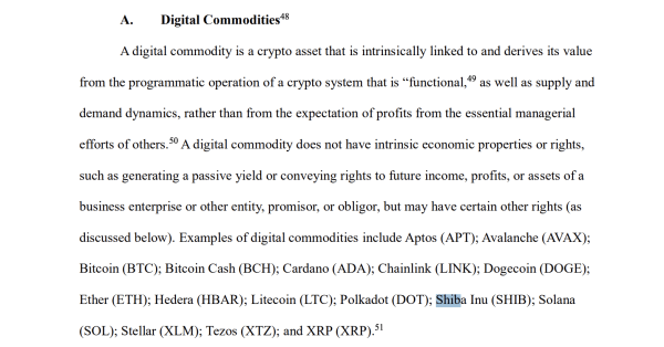 U.S. Regulators Declare Shiba Inu a Digital Commodity