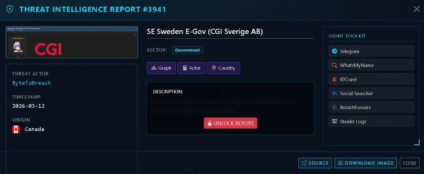 Sweden probes reported leak of e-government platform source code