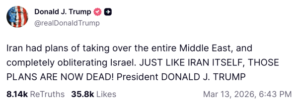 Trump documents meltdown over Iran war on Truth Social