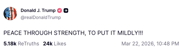 Trump documents meltdown over Iran war on Truth Social