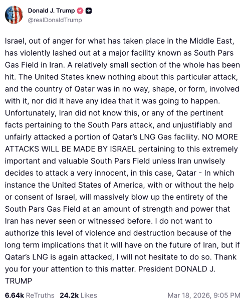 Trump documents meltdown over Iran war on Truth Social