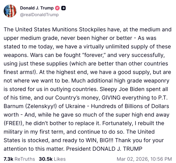 Trump documents meltdown over Iran war on Truth Social