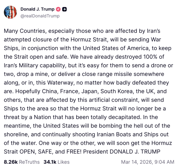 Trump documents meltdown over Iran war on Truth Social