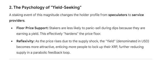 XRP Price if 30% of XRP Is Staked from Current Circulating Supply