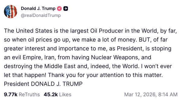 Trump documents meltdown over Iran war on Truth Social