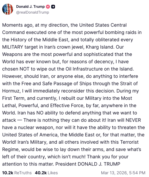 Trump documents meltdown over Iran war on Truth Social
