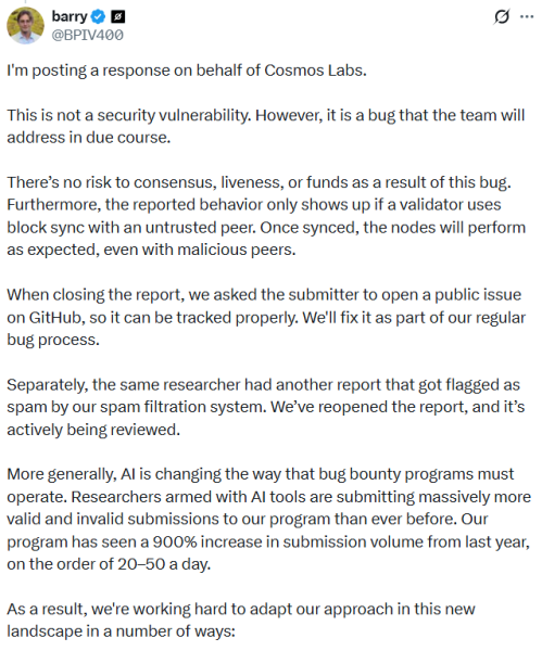 AI drives surge in &lsquo;bug bounty&rsquo; reports, but the &lsquo;slop&rsquo; is rising too