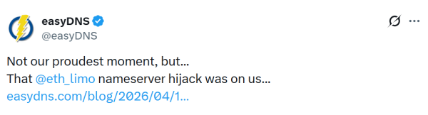 Hackers impersonated eth.limo team to hijack its domain: Post-mortem